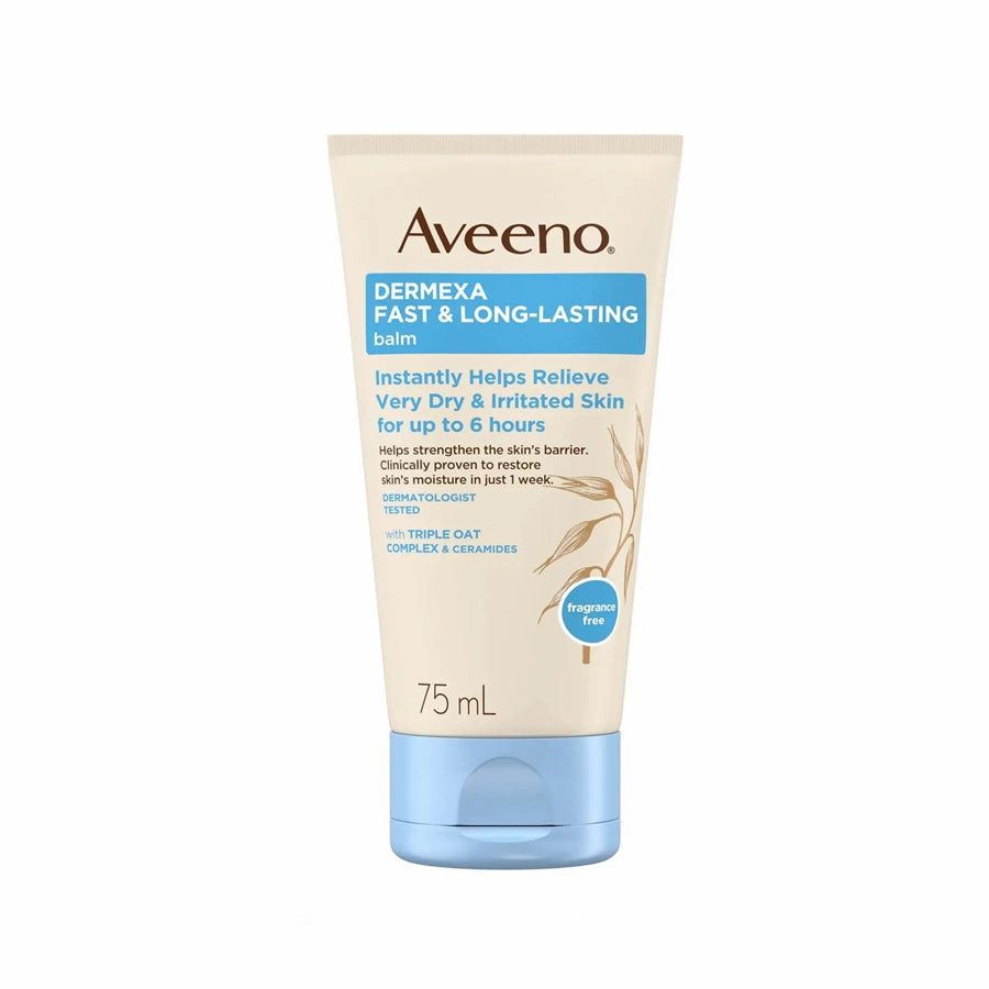 Aveeno Dermexa Fast & Long-Lasting Balm for Very Dry and Eczema Prone Skin 75ml