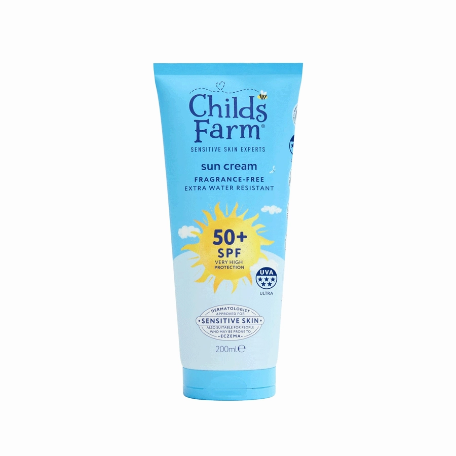 Childs Farm Fragrance Free Sensitive Sunscreen for Kids SPF 50  200ml