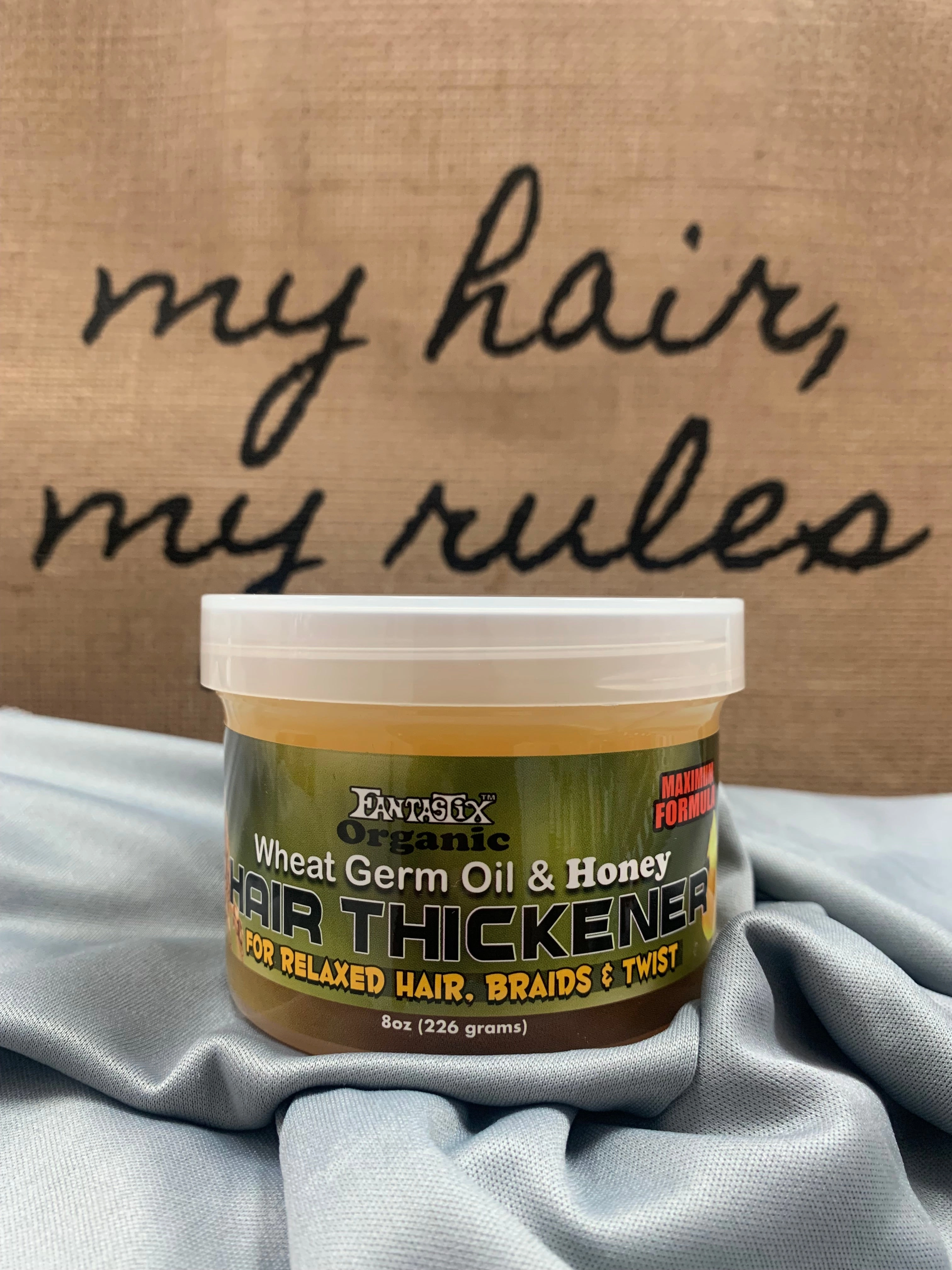 FANTASTIX ORGANIC WHEAT GERM OIL & HONEY HAIR  THICKENER (MAXIMUM FORMULA)