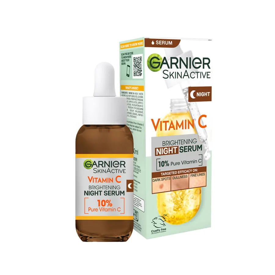 Garnier Anti Dark Spot Night Serum 10% Pure Vitamin C & Hyaluronic Acid 30ml