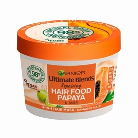 Garnier Ultimate Blends Hair Food Papaya 3-in-1 Damaged Hair Mask Treatment 390ml