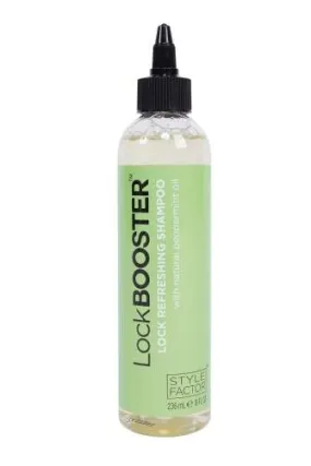 LOCK BOOSTER LOCK REFRESHING SHAMPOO W/ NATURAL PEPPERMINT OIL 8fl oz