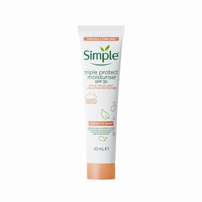 Simple Protect 'N' Glow Triple Protect Moisturiser SPF30 40ml