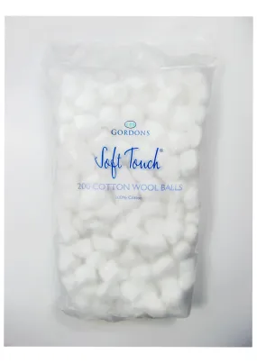 Soft Touch Cotton Wool Balls (200 Pack)